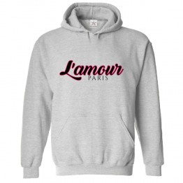 L'amour Paris Classic Unisex Kids and Adults Pullover Hoodie For Fashion Enthusiasts									 									 									